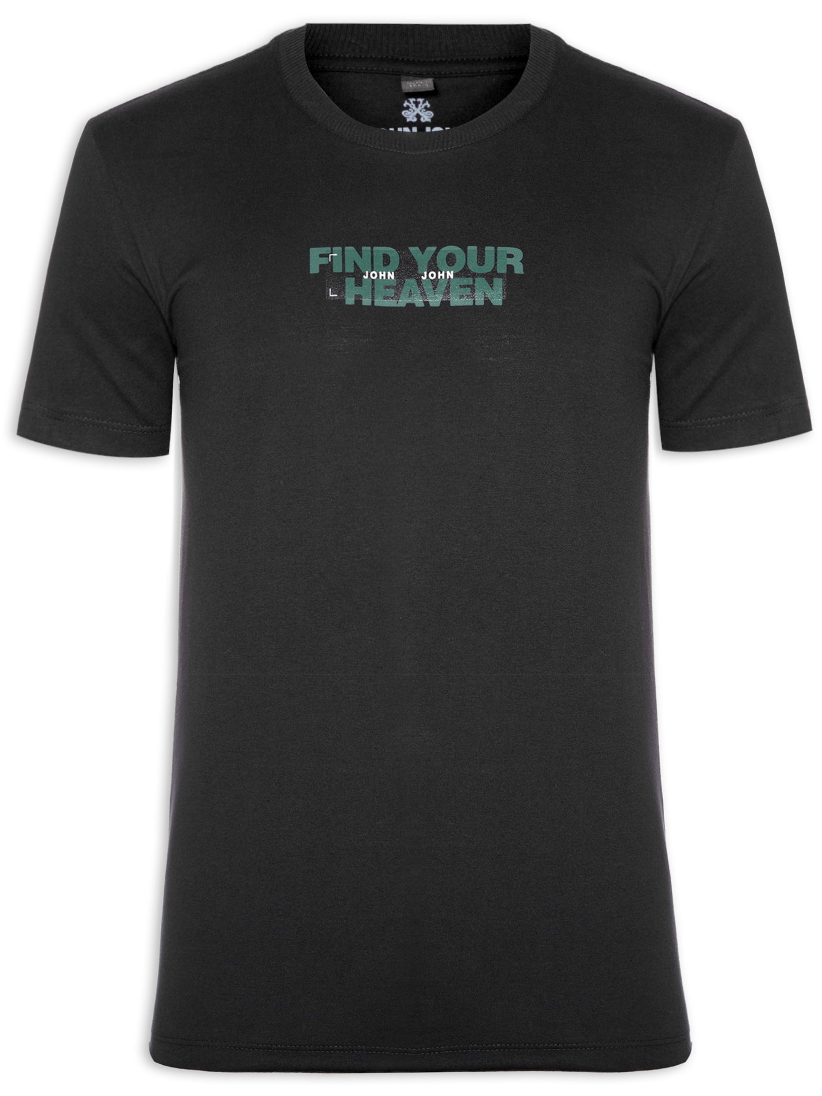 Camiseta Masculina Slim Fit Heaven Preto John John