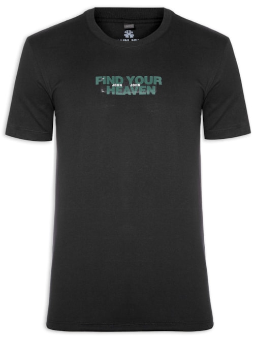 Camiseta Masculina Slim Fit Heaven – Preto