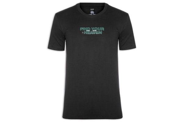 Camiseta Masculina Slim Fit Heaven - Preto
