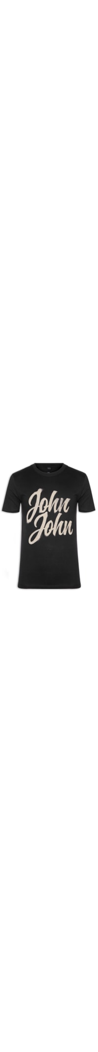 Camiseta Masculina Slim Fit John Trend - Preto