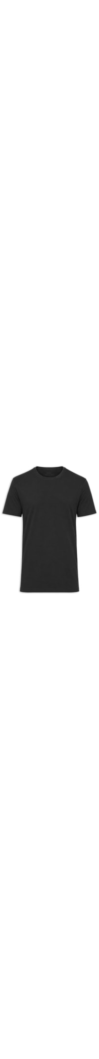 Camiseta Masculina Slim Fit Linho Bali - Preto
