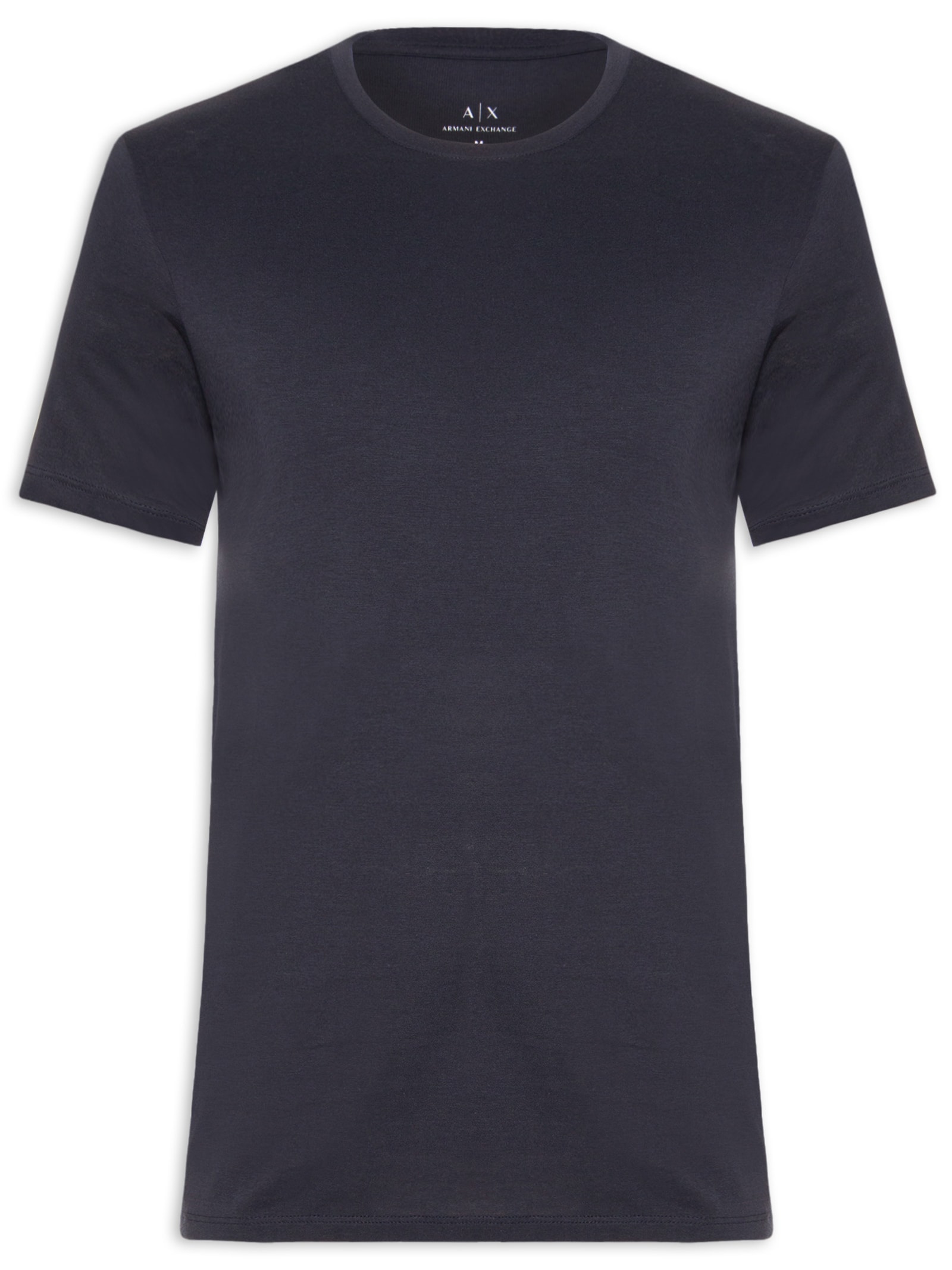 Camiseta Masculina Slim Fit Pima Azul Armani Exchange