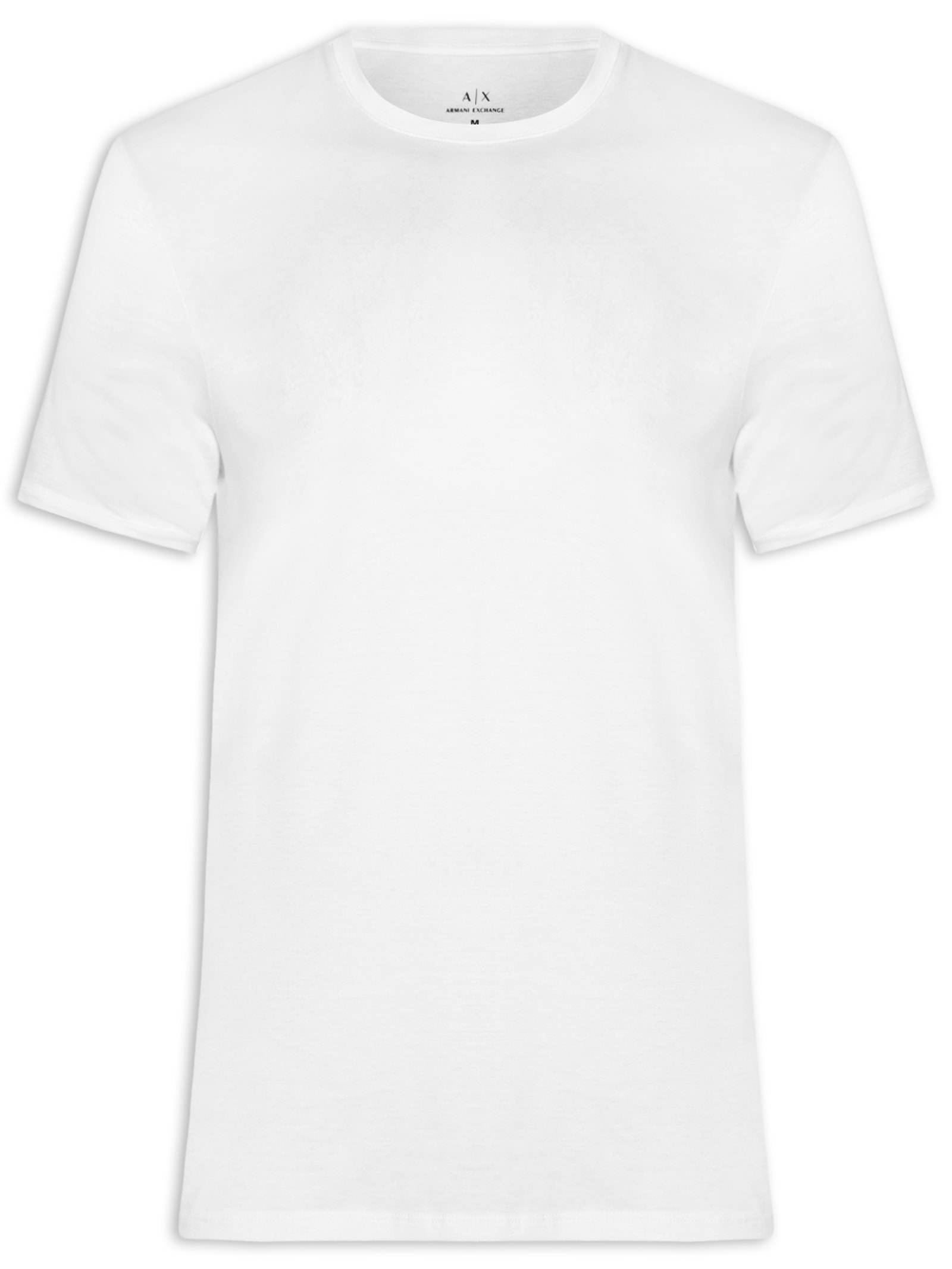 Camiseta Masculina Slim Fit Pima Branco Armani Exchange