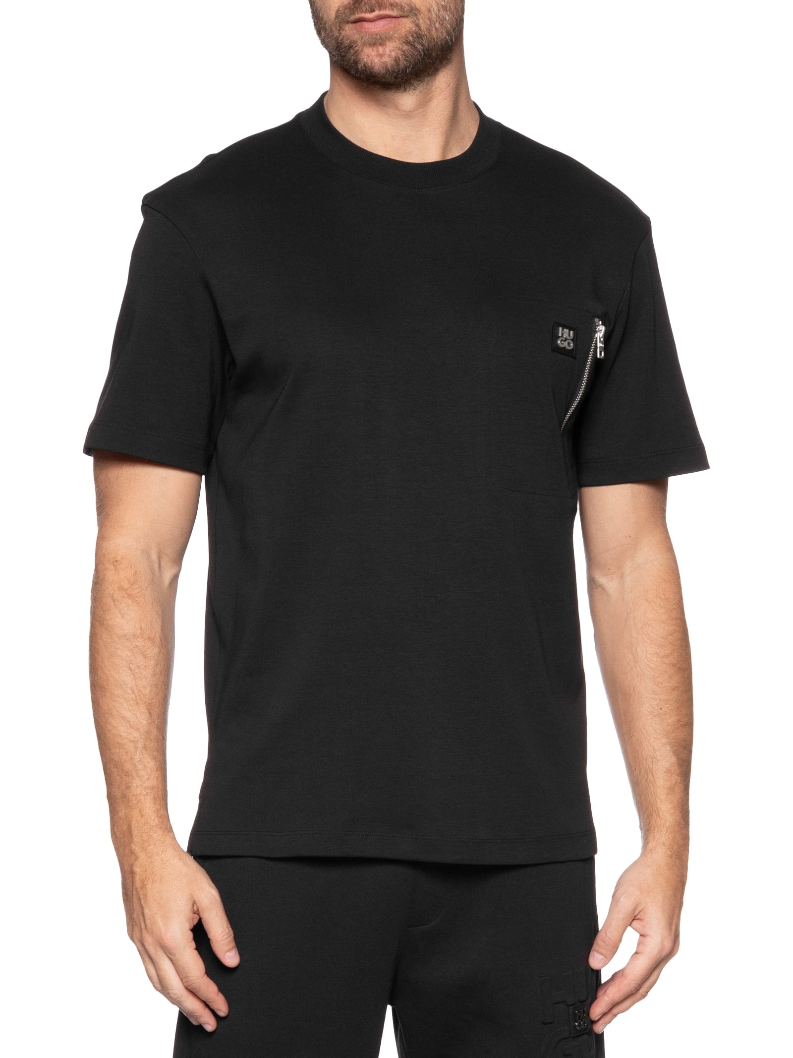 Camiseta Masculina Slim Jeans Dargentee Preto Hugo