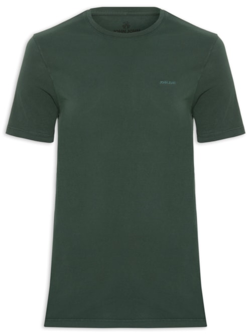 Camiseta Masculina Slim John Soft – Verde