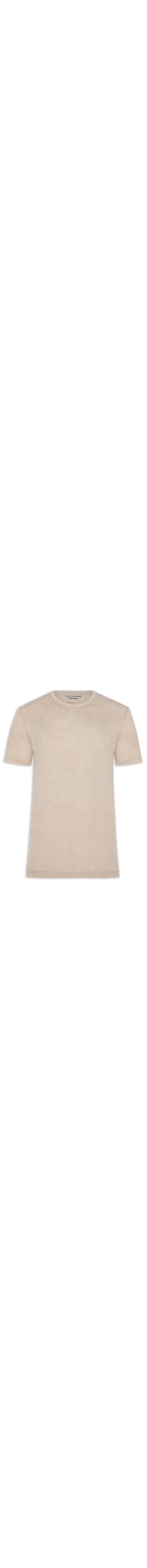 Camiseta Masculina Slim Malha - Bege
