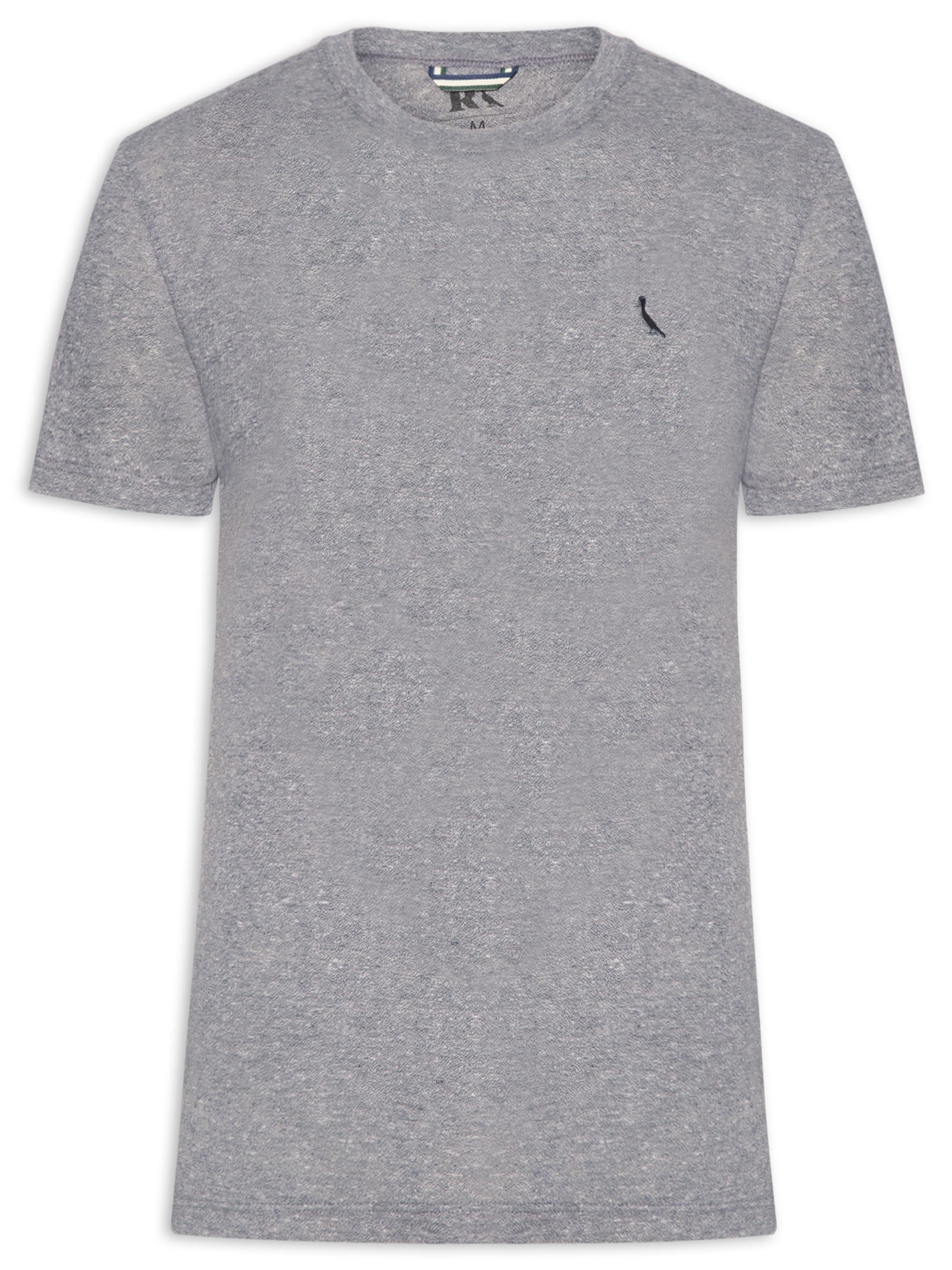 Camiseta Masculina Slim Malha Cinza Reserva