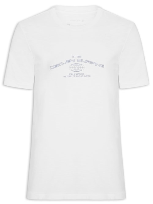 Camiseta Masculina Slim Manga Curta – Branco