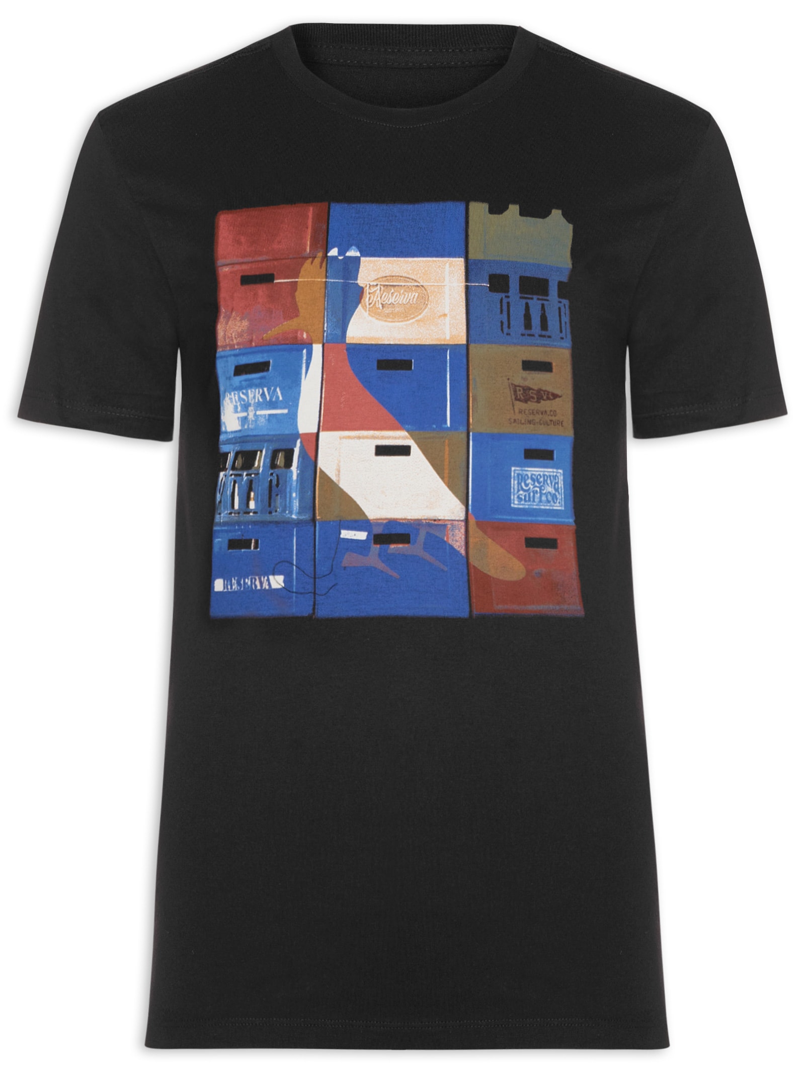 Camiseta Masculina Slim Pica Pau Preto  Reserva