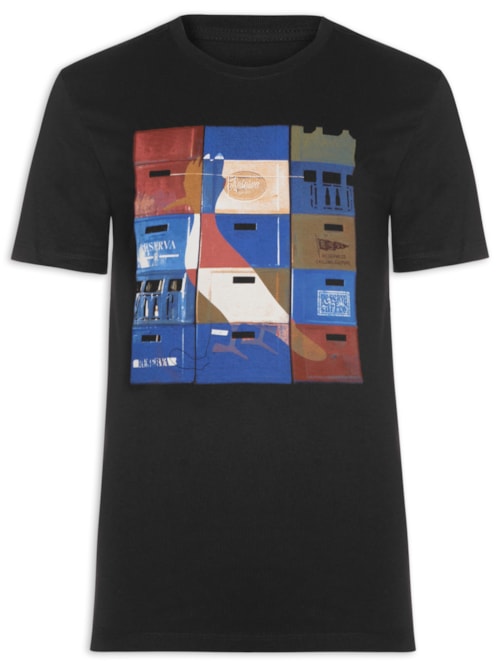 Camiseta Masculina Slim Pica Pau – Preto