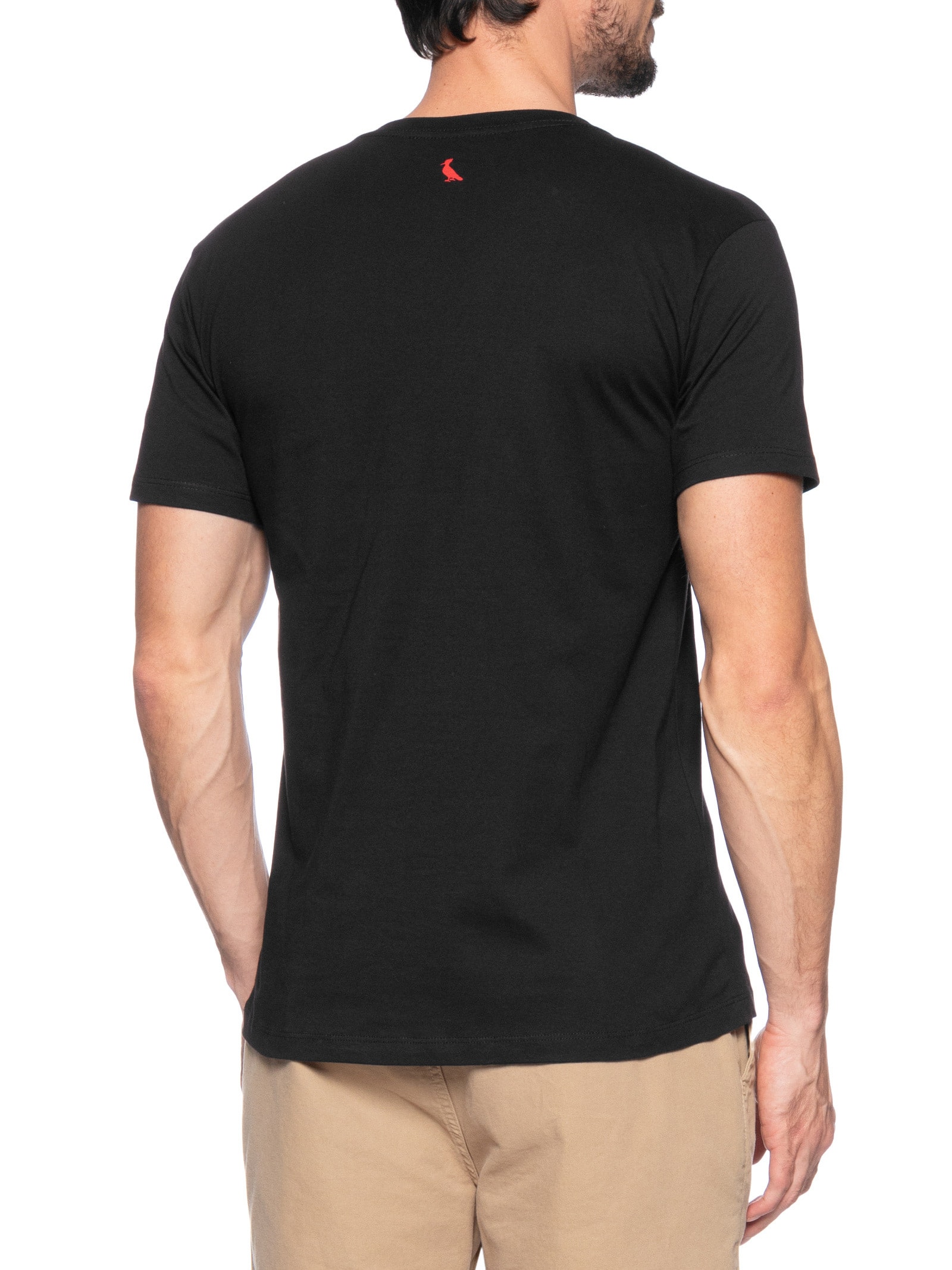 Camiseta Masculina Slim Pica Pau Preto  Reserva