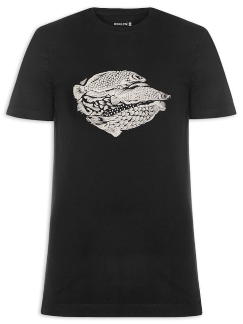 Camiseta Masculina Slim Pirarucu Regenerate Life – Preto