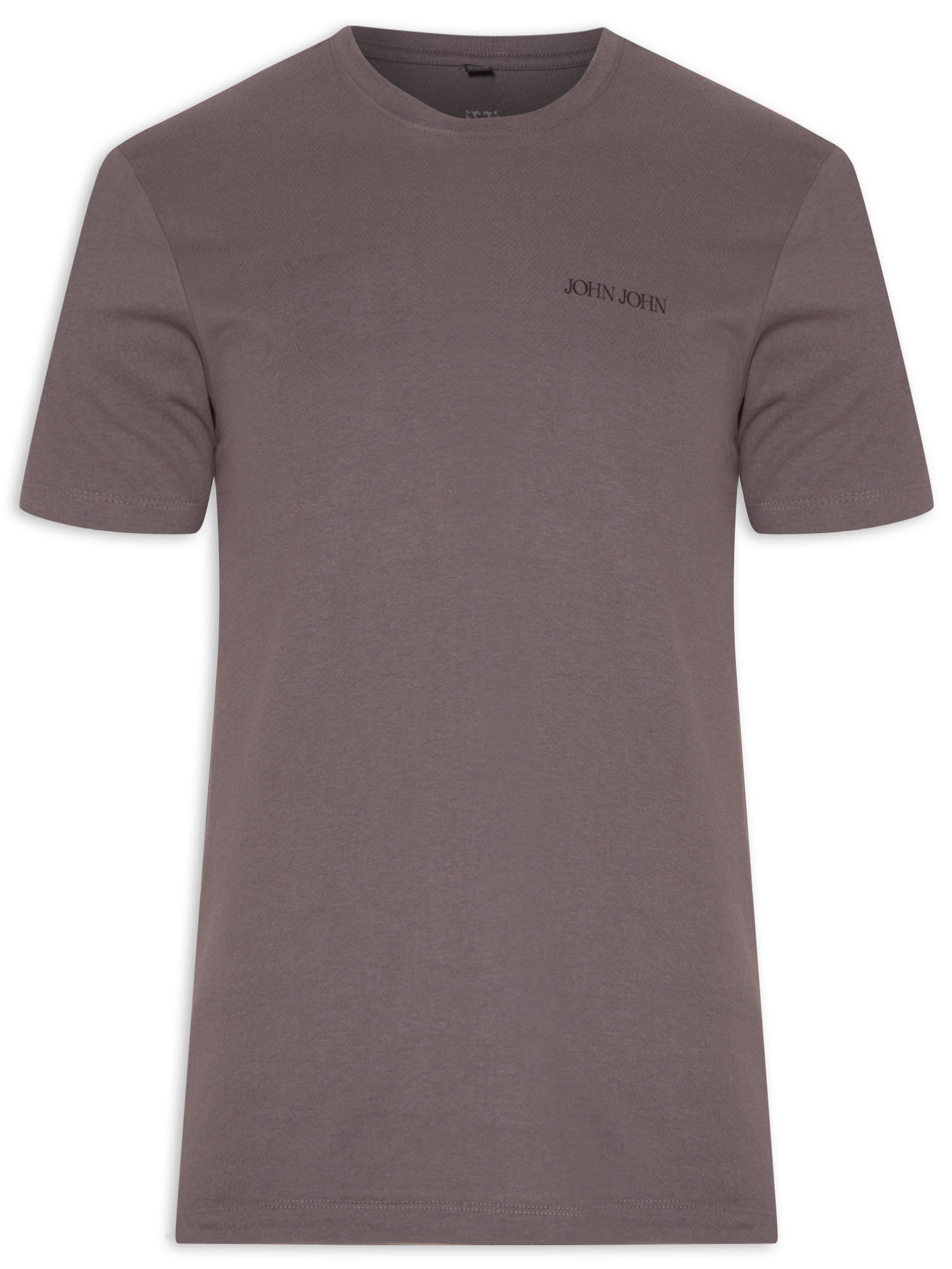 Camiseta Masculina Slim Pray Flowers Cinza John John