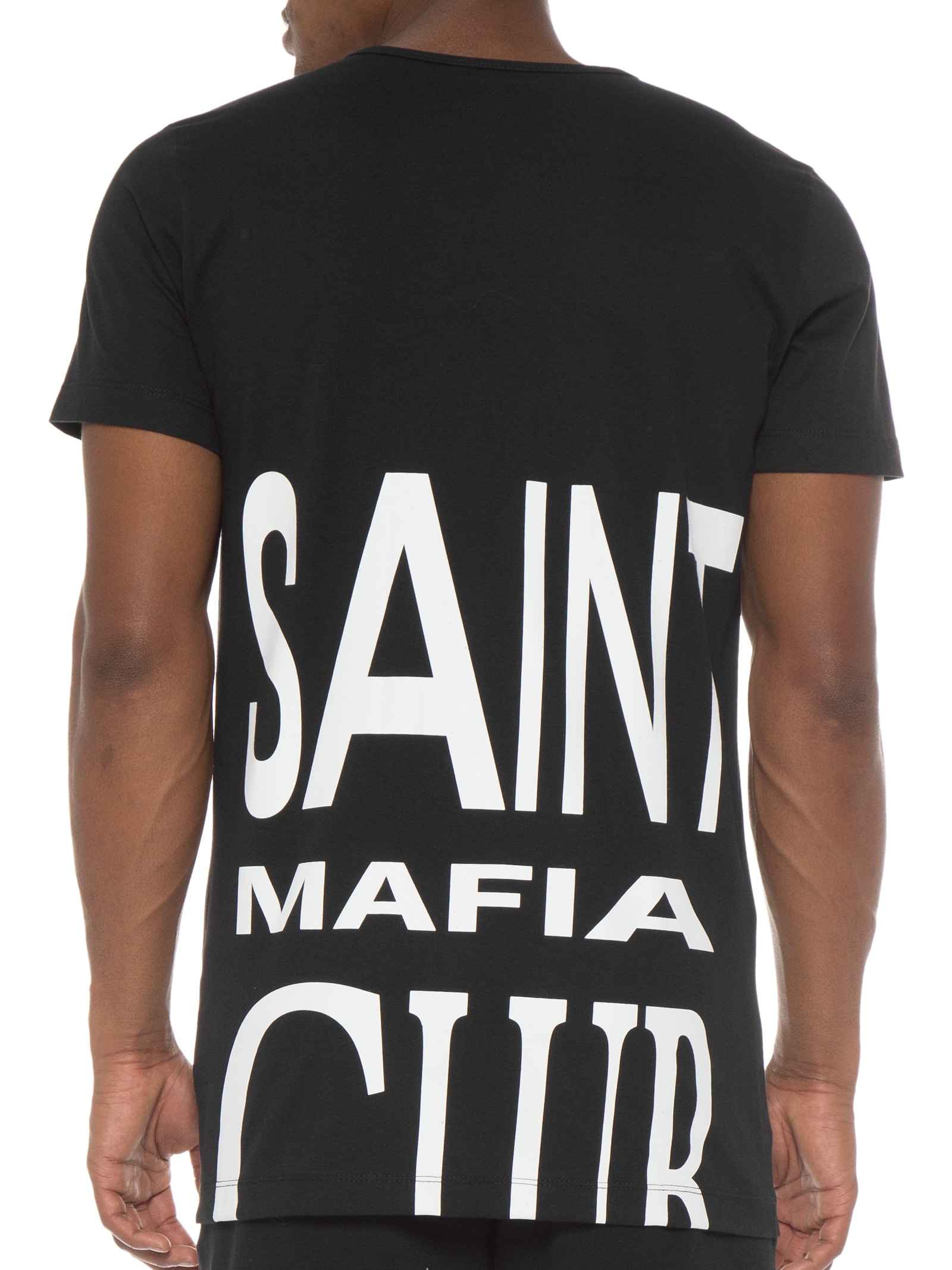 ☆*☆様 1PIU1UGUALE3 THE SAINT MAFIA Tシャツ The Saint Mafia - Camiseta Masculina Slim - Preto