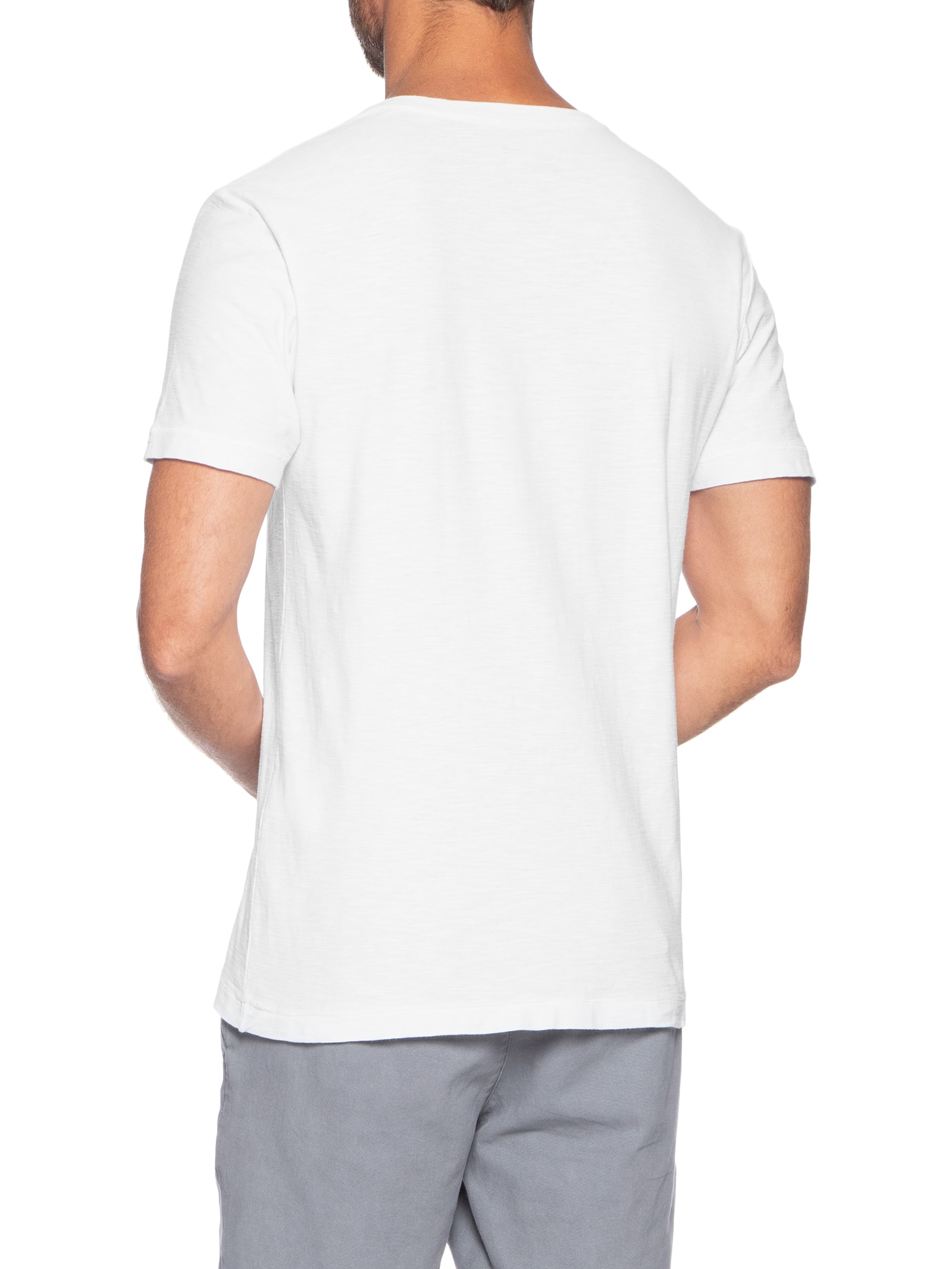 Camiseta Masculina Slim Rough Shaped By Mc Branco Osklen