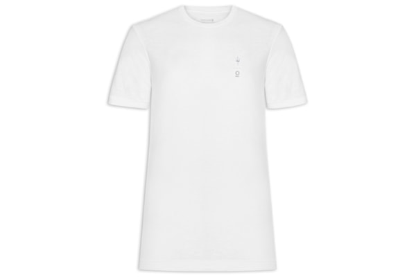 Camiseta Masculina Slim Rough Shaped By Mc - Branco