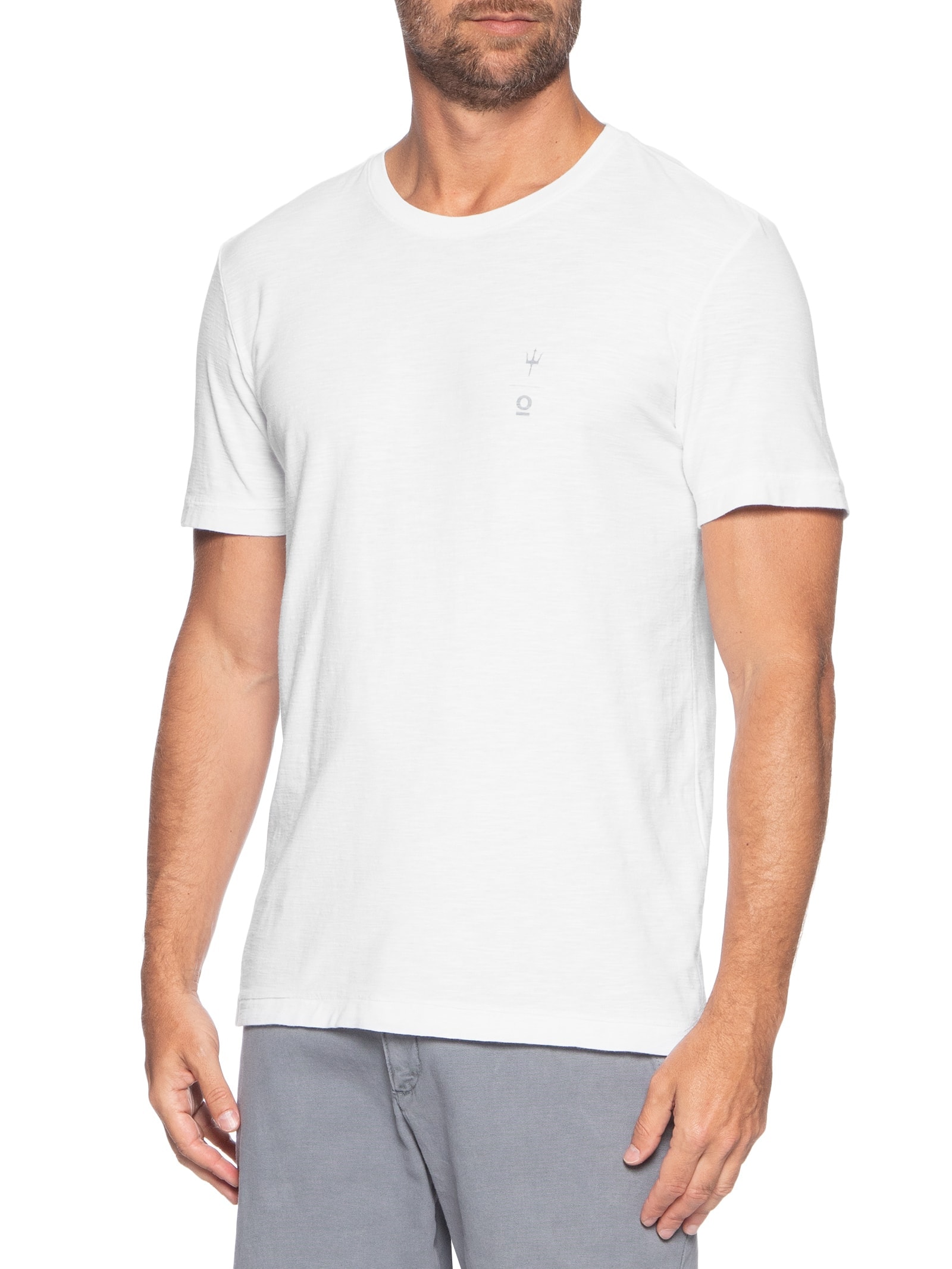 Camiseta Masculina Slim Rough Shaped By Mc Branco Osklen