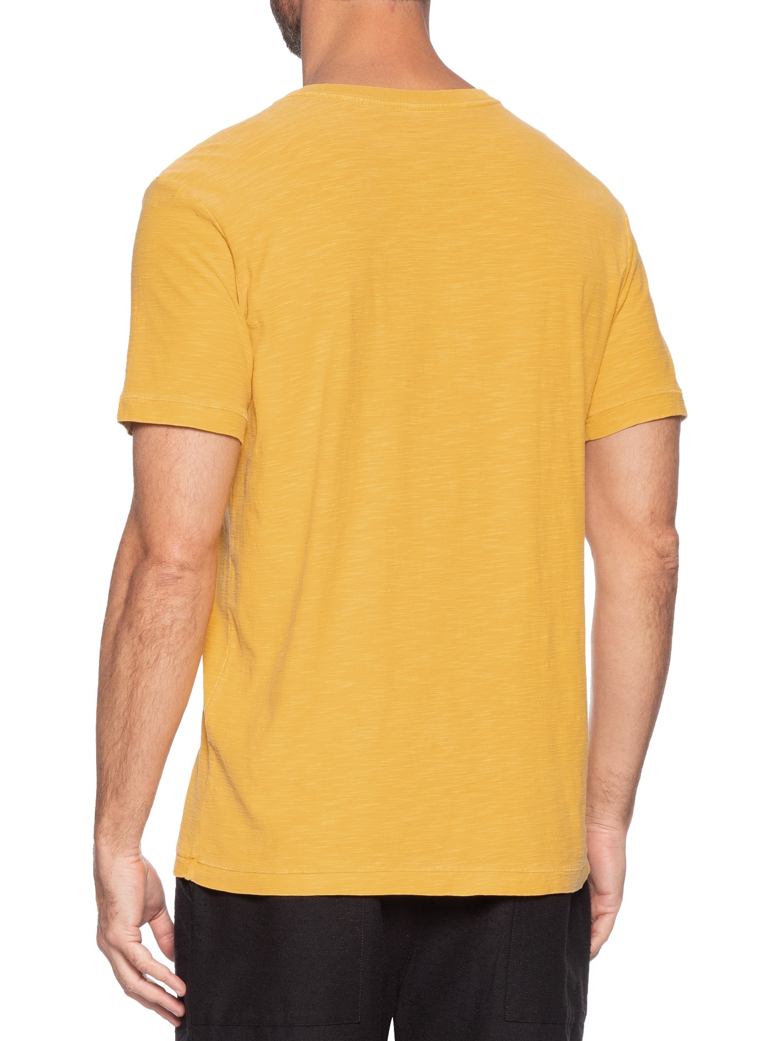 Camiseta Masculina Slim Rough The City Amarelo Osklen
