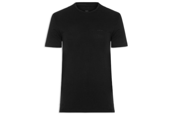Camiseta Masculina Slim Soft - Preto