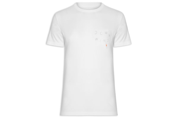 Camiseta Masculina Slim Stone Downwind Manga Curta - Branco