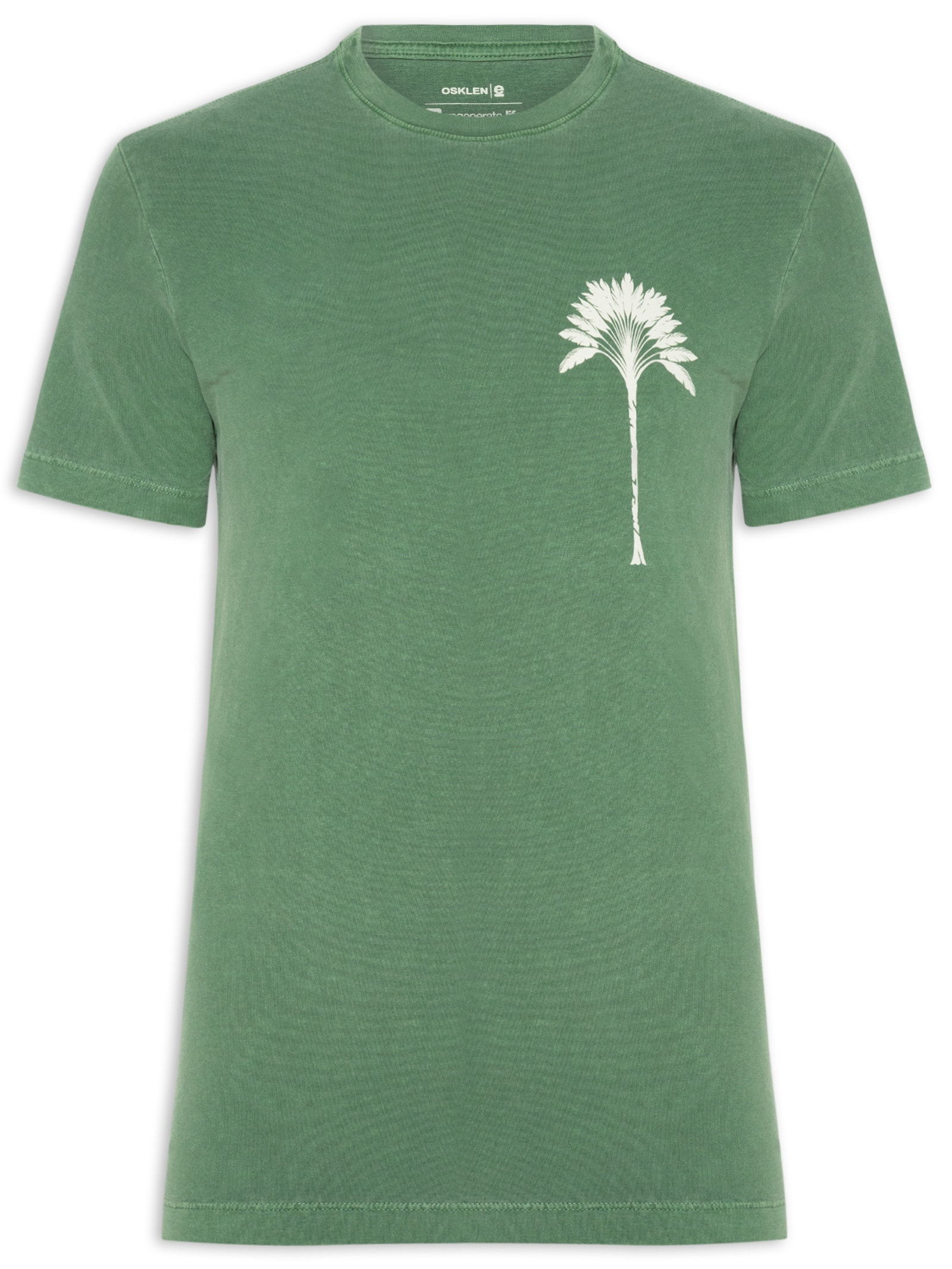 Camiseta Masculina Slim Stone Imperial Verde Osklen
