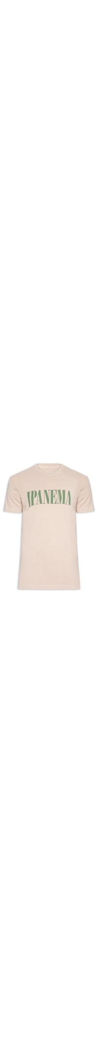 Camiseta Masculina Slim Stone Ipanema Serif Manga Curta - Rosa