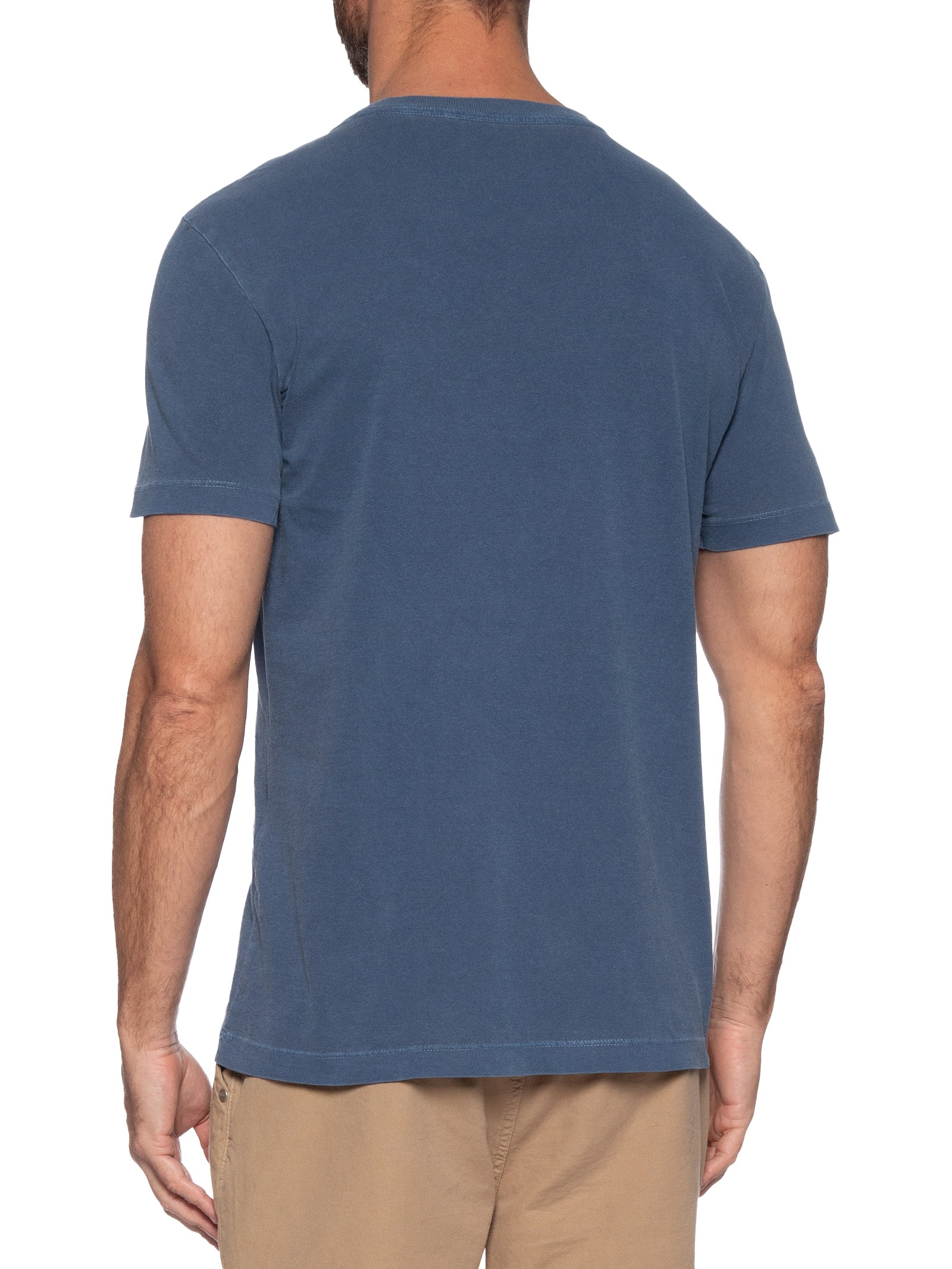 Camiseta Masculina Slim Stone Ocean Azul Osklen