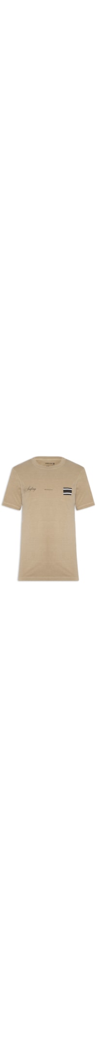 Camiseta Masculina Slim Stone Surfing Cursive – Bege