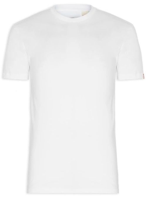 Camiseta Masculina Slim Tab Tee – Branco