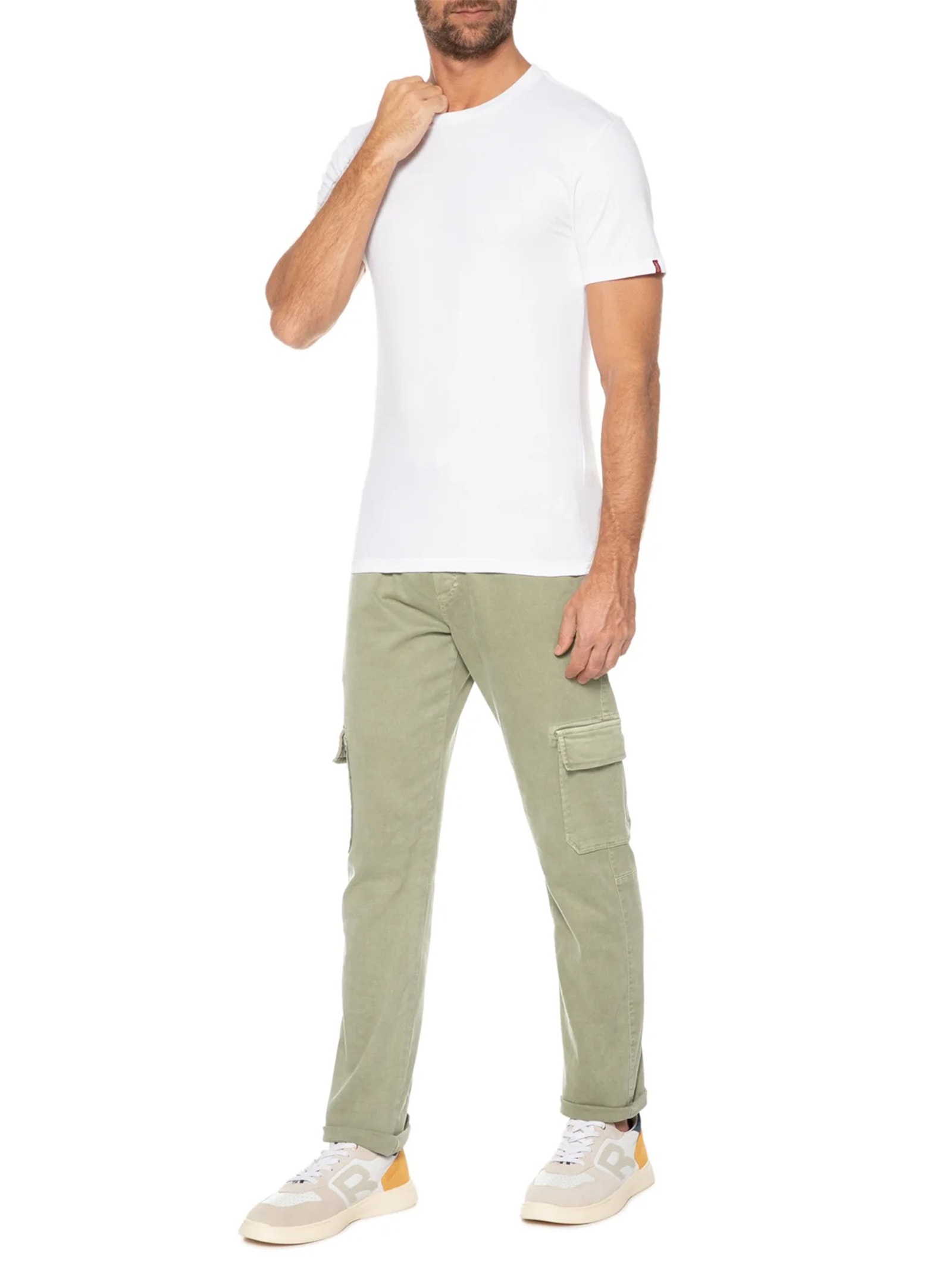 Camiseta Masculina Slim Tab Tee Branco Levi's