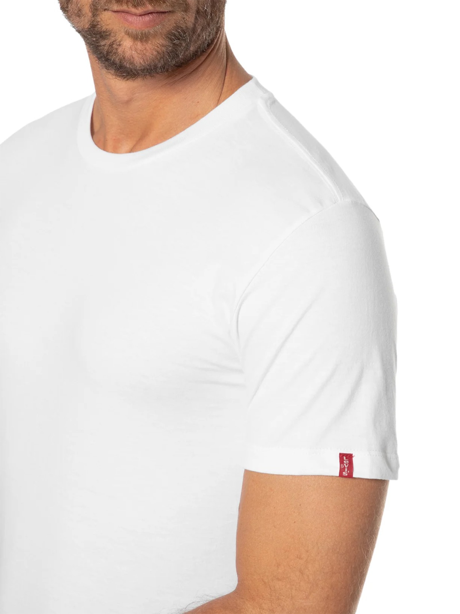 Camiseta Masculina Slim Tab Tee Branco Levi's