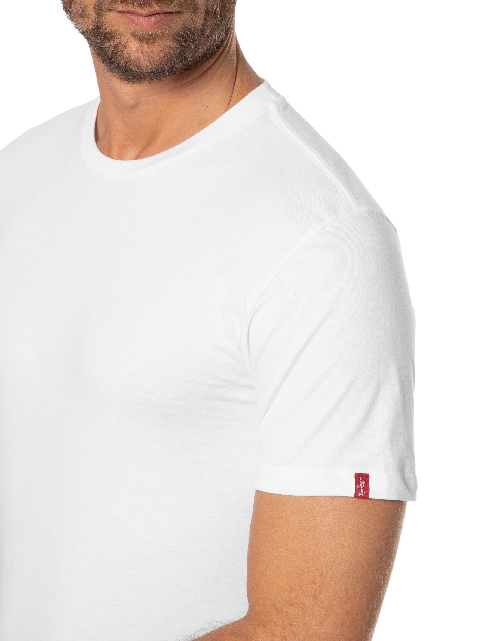 Camiseta Masculina Slim Tab Tee Branco Levi's