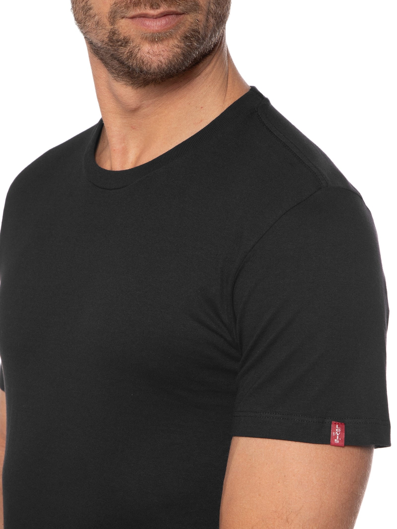 Camiseta Masculina Slim Tab Tee Preto Levi's