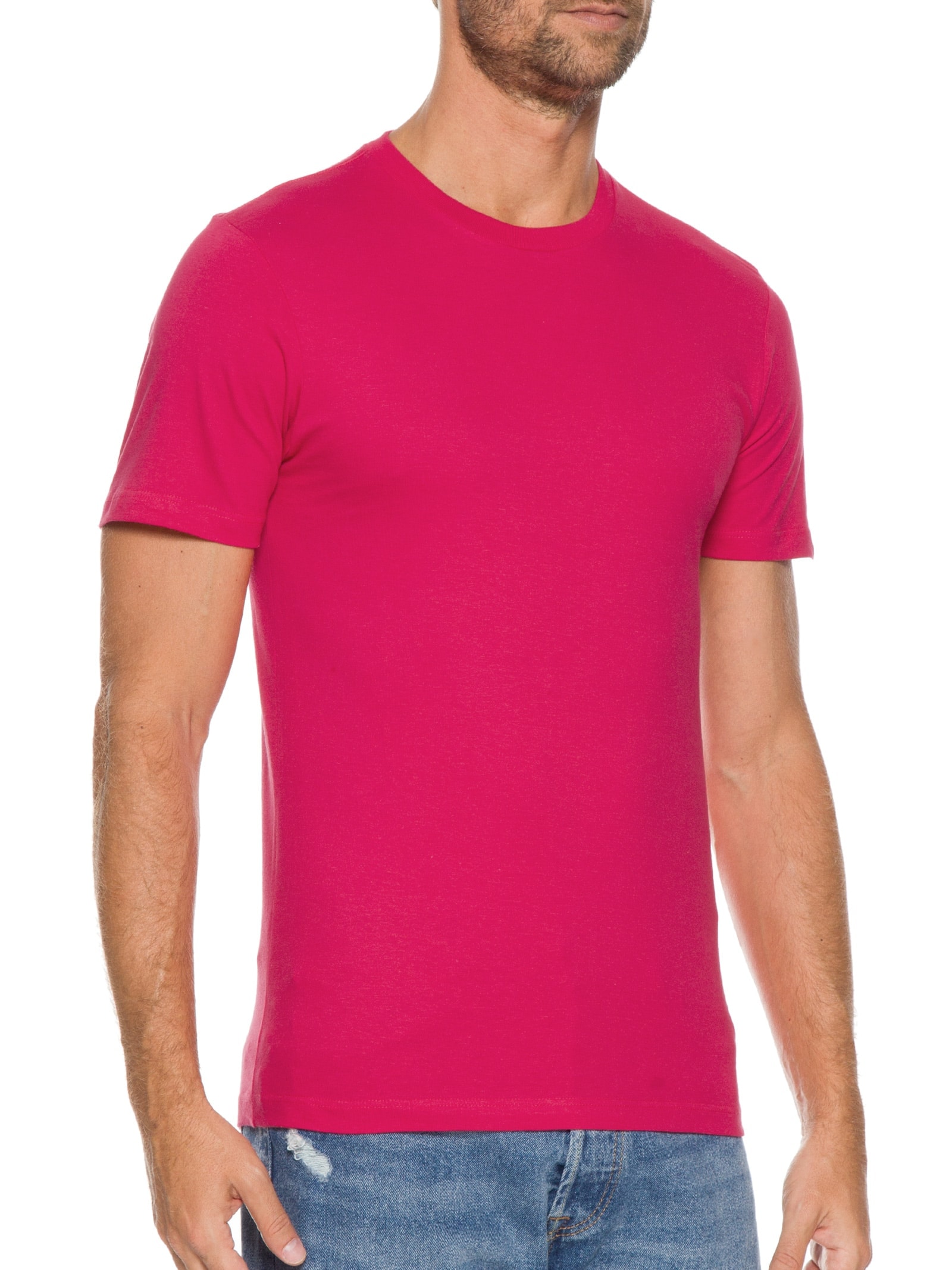 Camiseta Masculina Slim Tab Tee Rosa Levi's