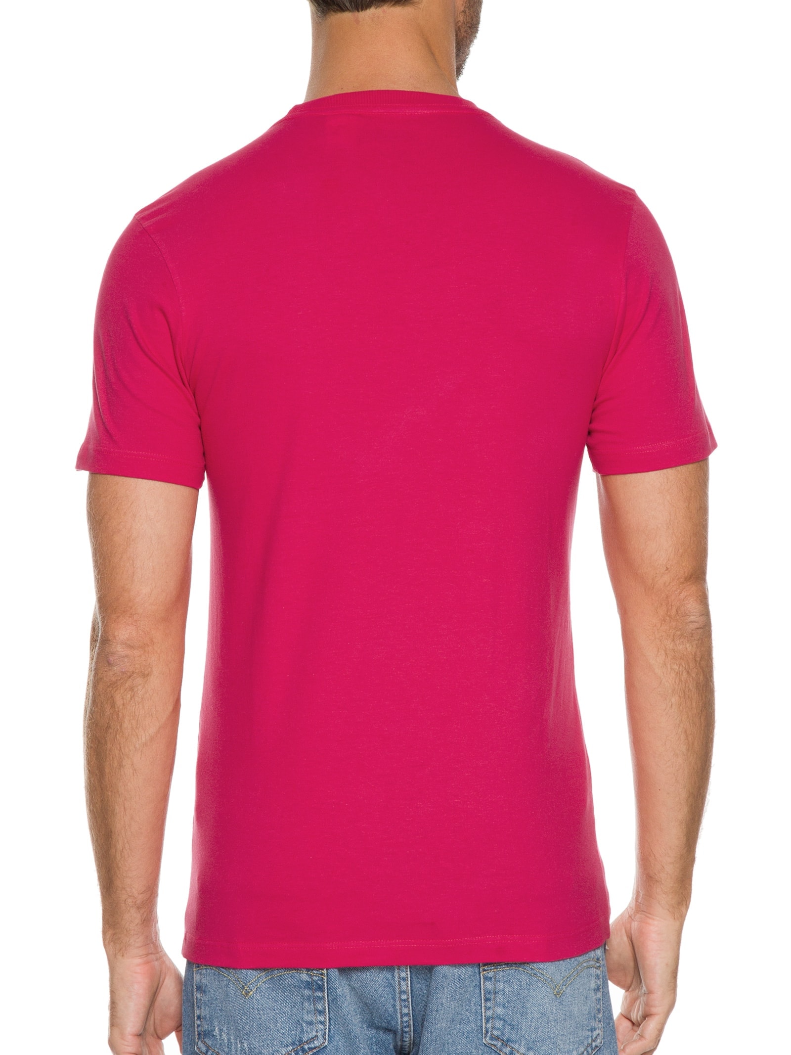 Camiseta Masculina Slim Tab Tee Rosa Levi's