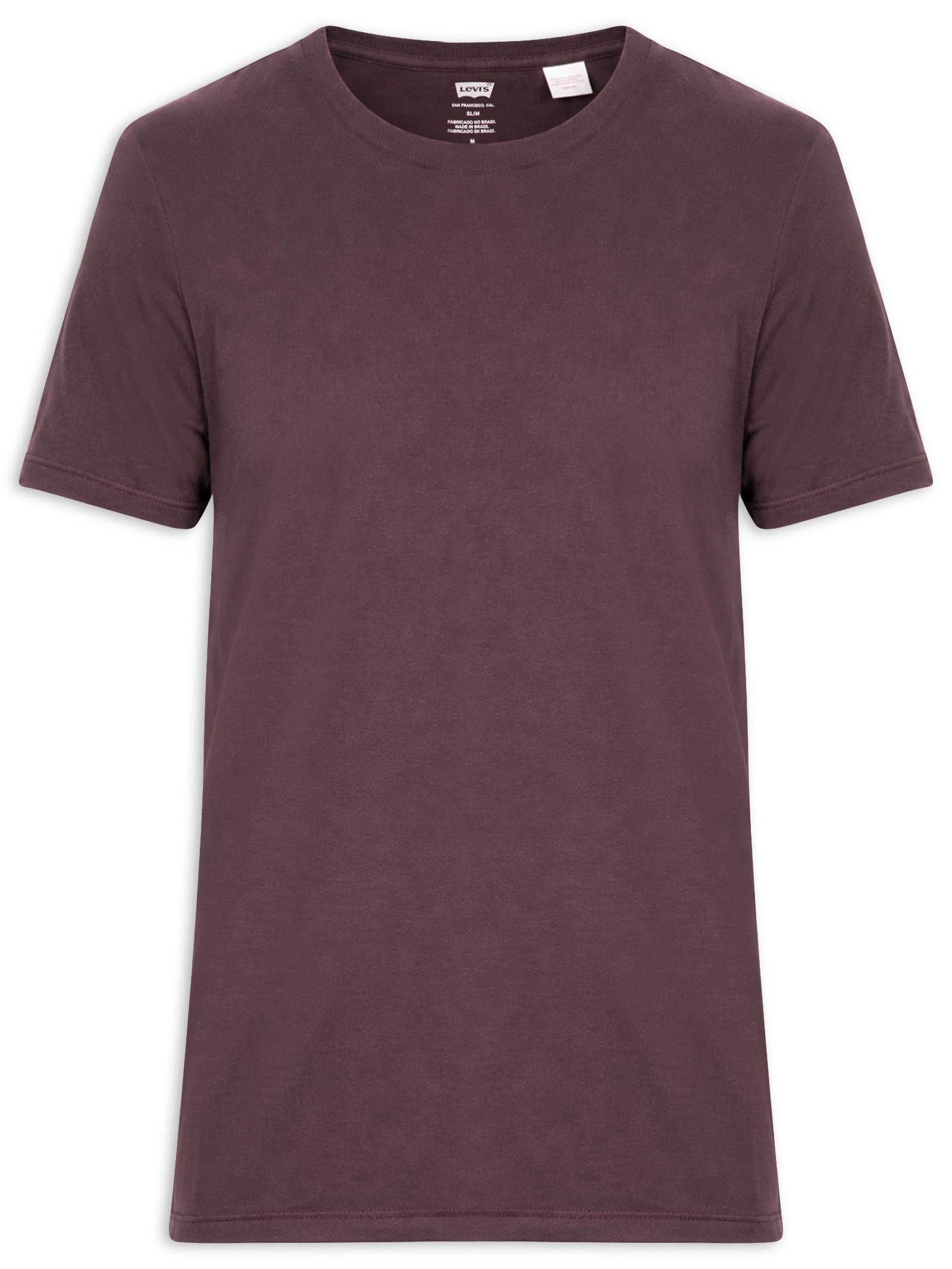 Camiseta Masculina Slim Tab Vermelho Levi's