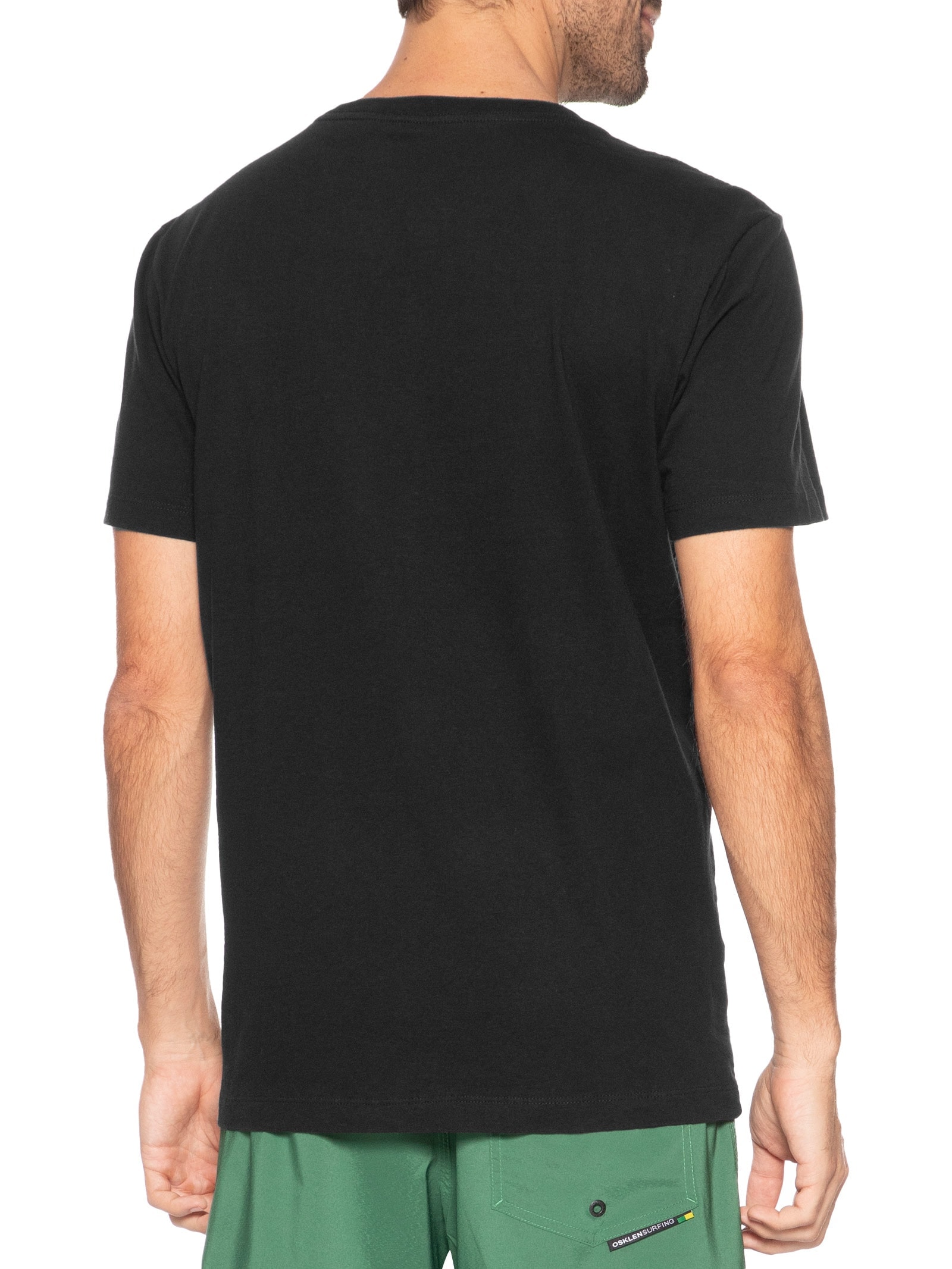 Camiseta Masculina Slim Vintage Abacaxi Preto Osklen