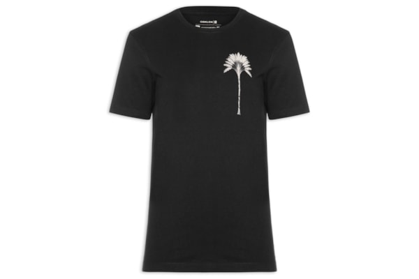 Camiseta Masculina Slim Vintage Imperial Manga Curta - Preto