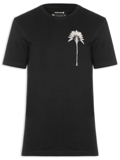 Camiseta Masculina Slim Vintage Imperial Manga Curta – Preto