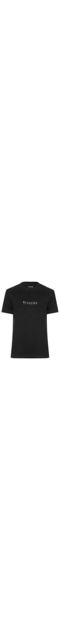 Camiseta Masculina Slim Vintage Ipanema Manga Curta - Preto