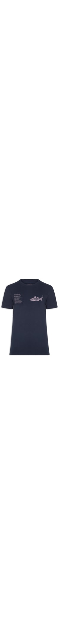 Camiseta Masculina Slim Vintage Kamuri Mc - Azul