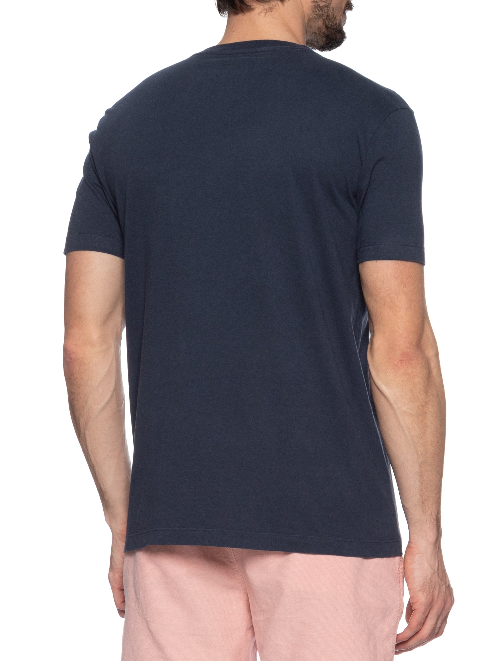 Camiseta Masculina Slim Vintage Kamuri Mc Azul Osklen