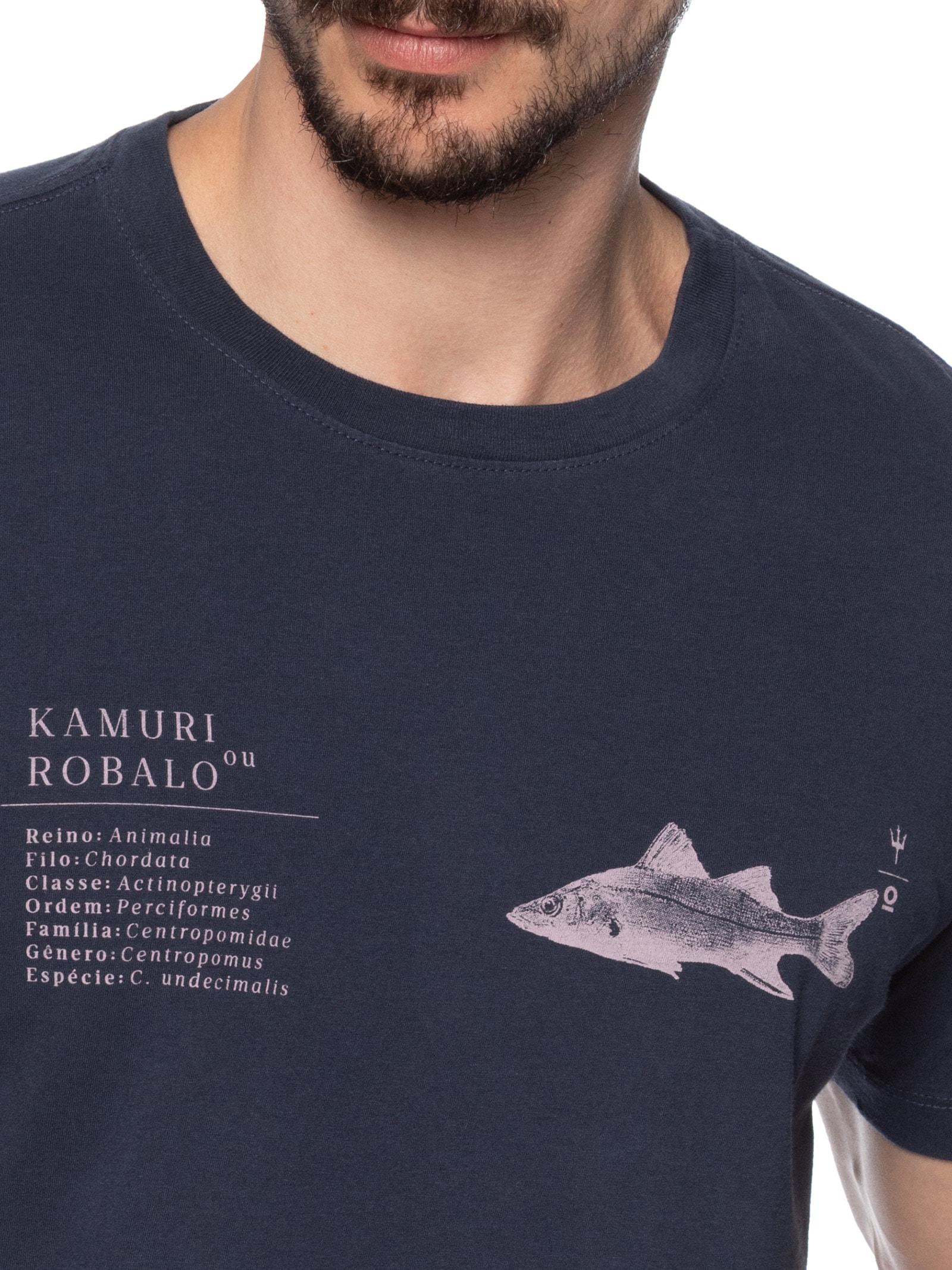 Camiseta Masculina Slim Vintage Kamuri Mc Azul Osklen