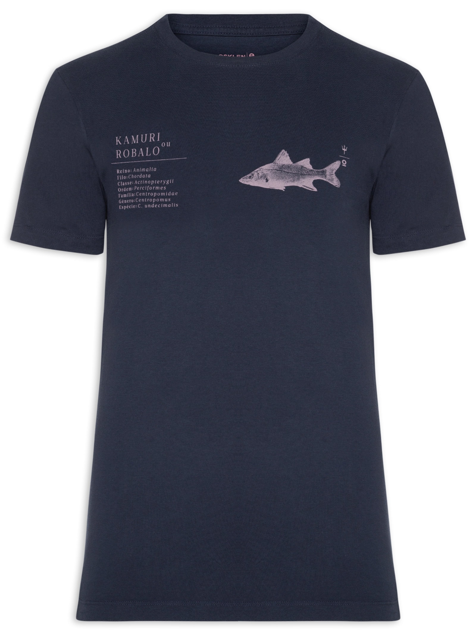 Camiseta Masculina Slim Vintage Kamuri Mc Azul Osklen