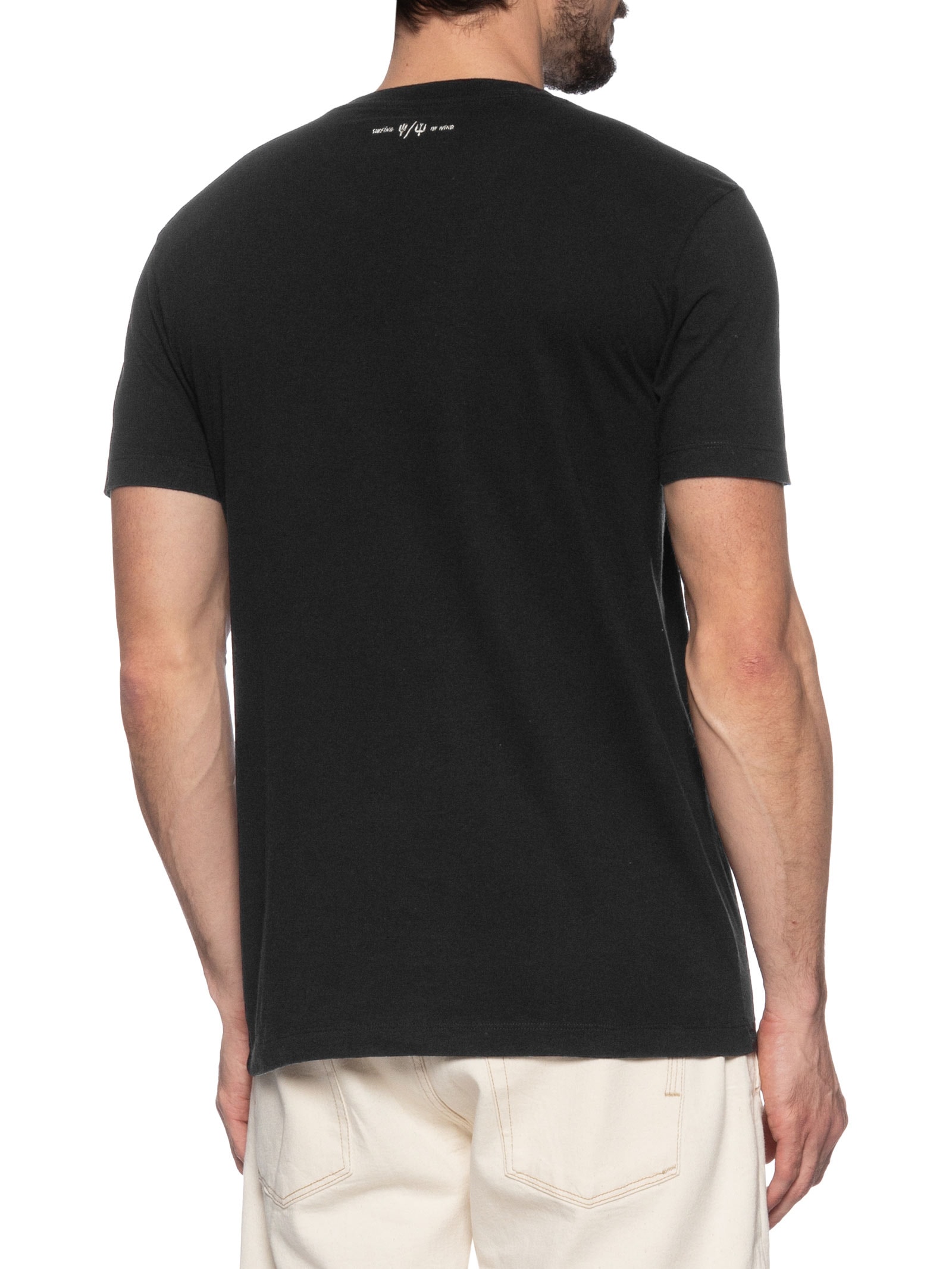 Camiseta Masculina Slim Vintage Kite Icons Mc Preto Osklen