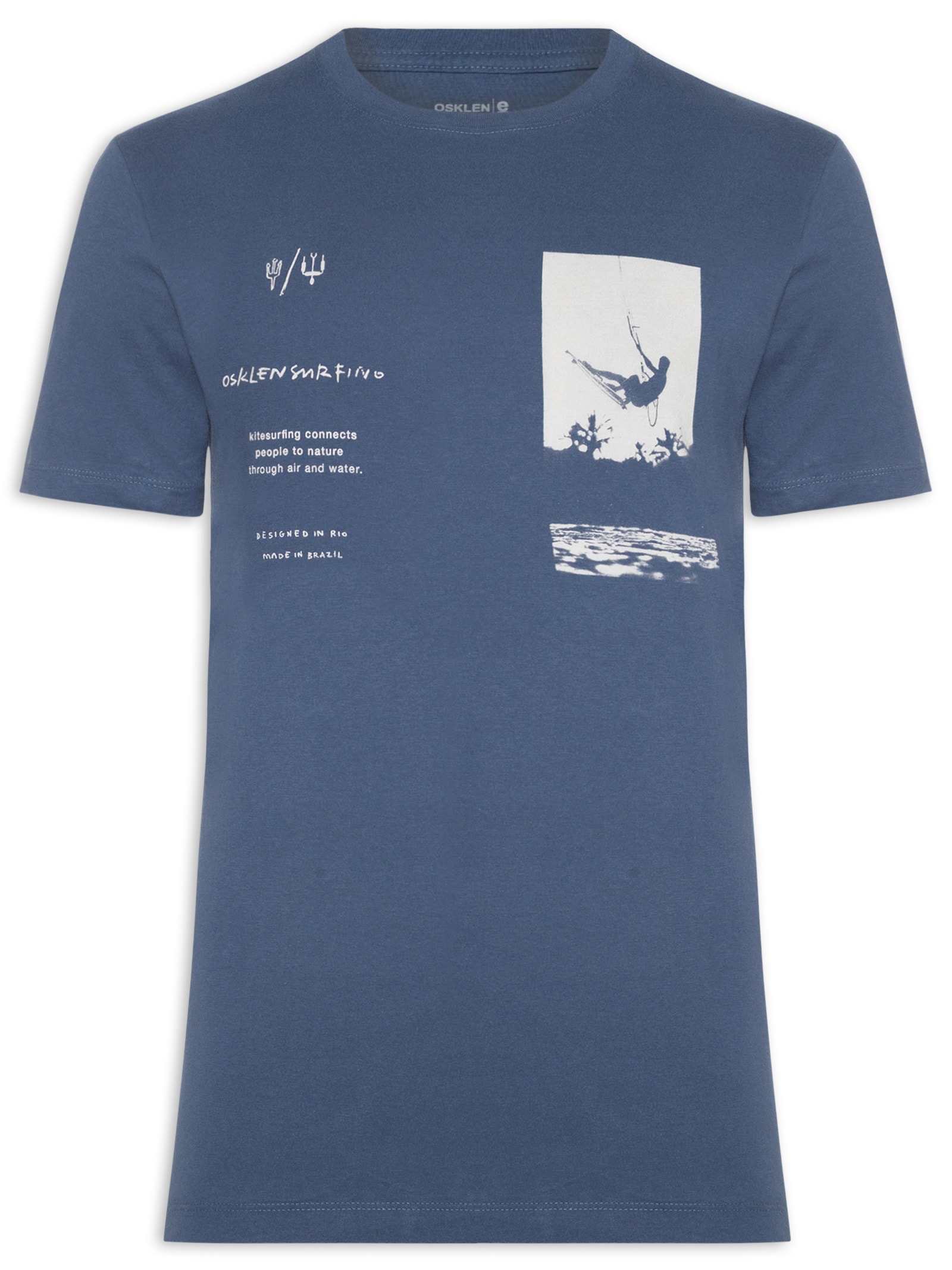 Camiseta Masculina Slim Vintage Kite Photo Mc - Osklen