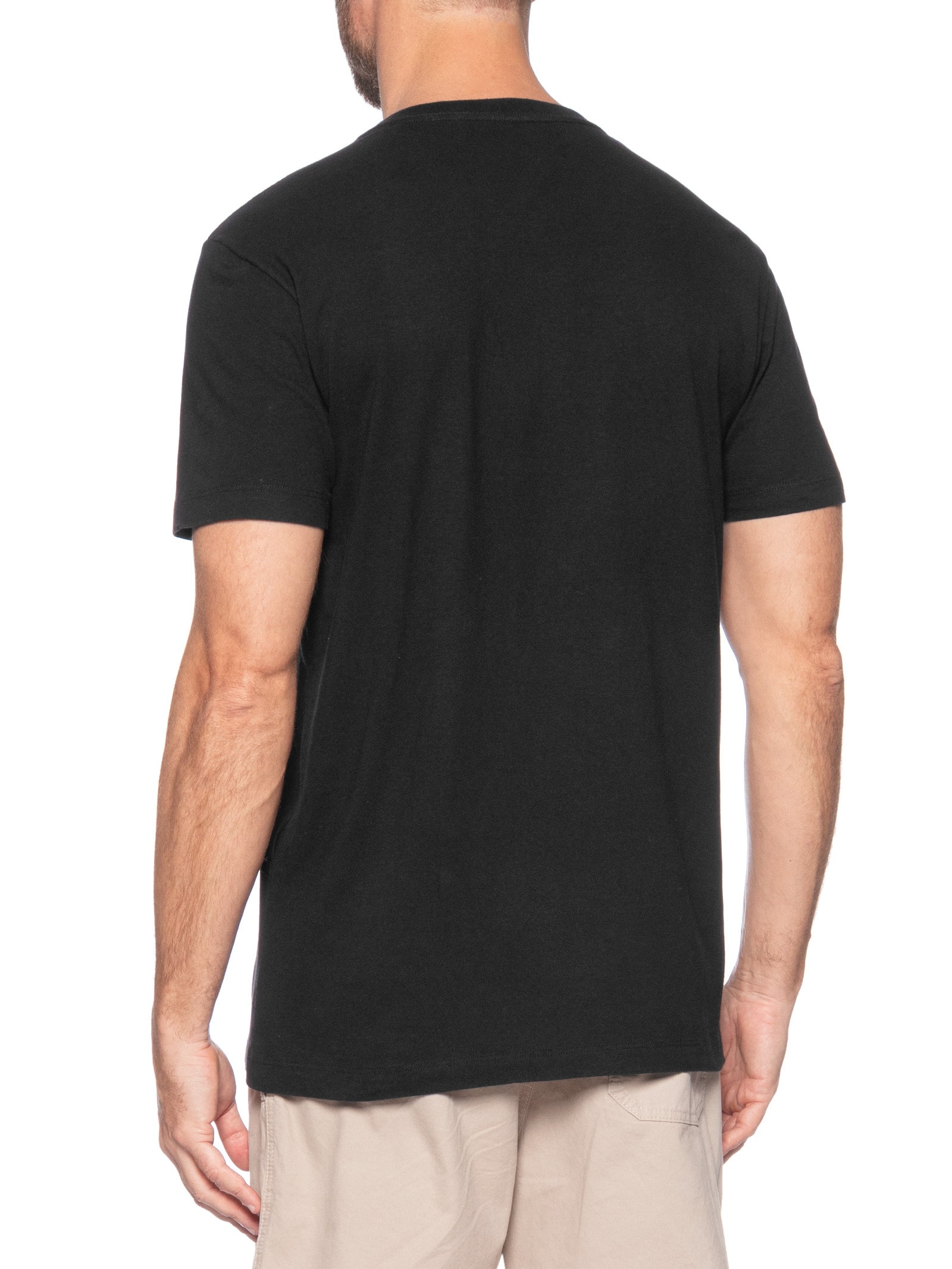 Camiseta Masculina Slim Vintage Record Player Preto Osklen