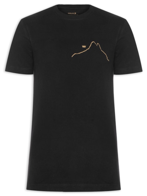 Camiseta Masculina Slim Vintage Regenerate Life – Preto