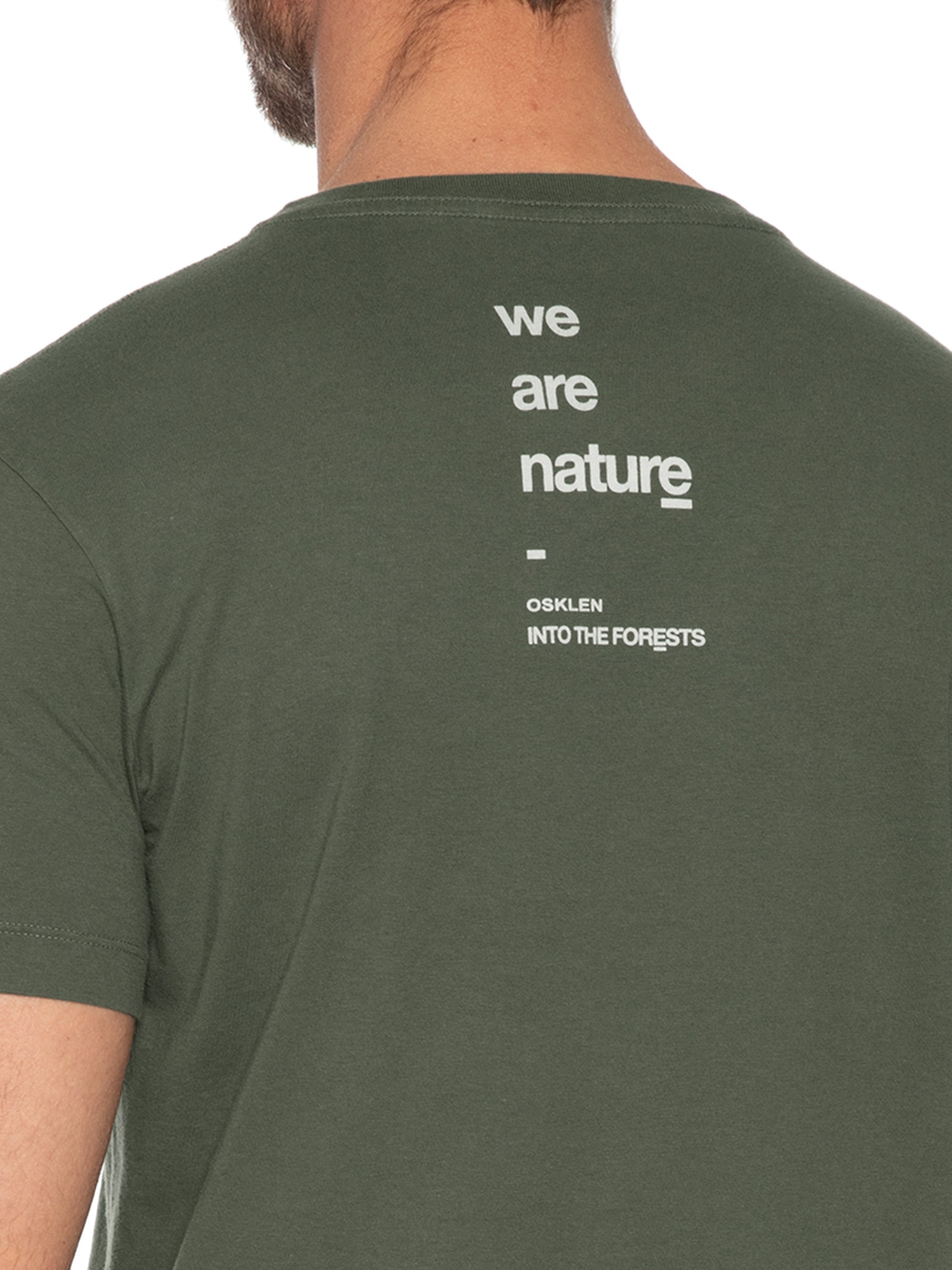 Camiseta Masculina Slim Vintage Regenerate Life Verde Osklen