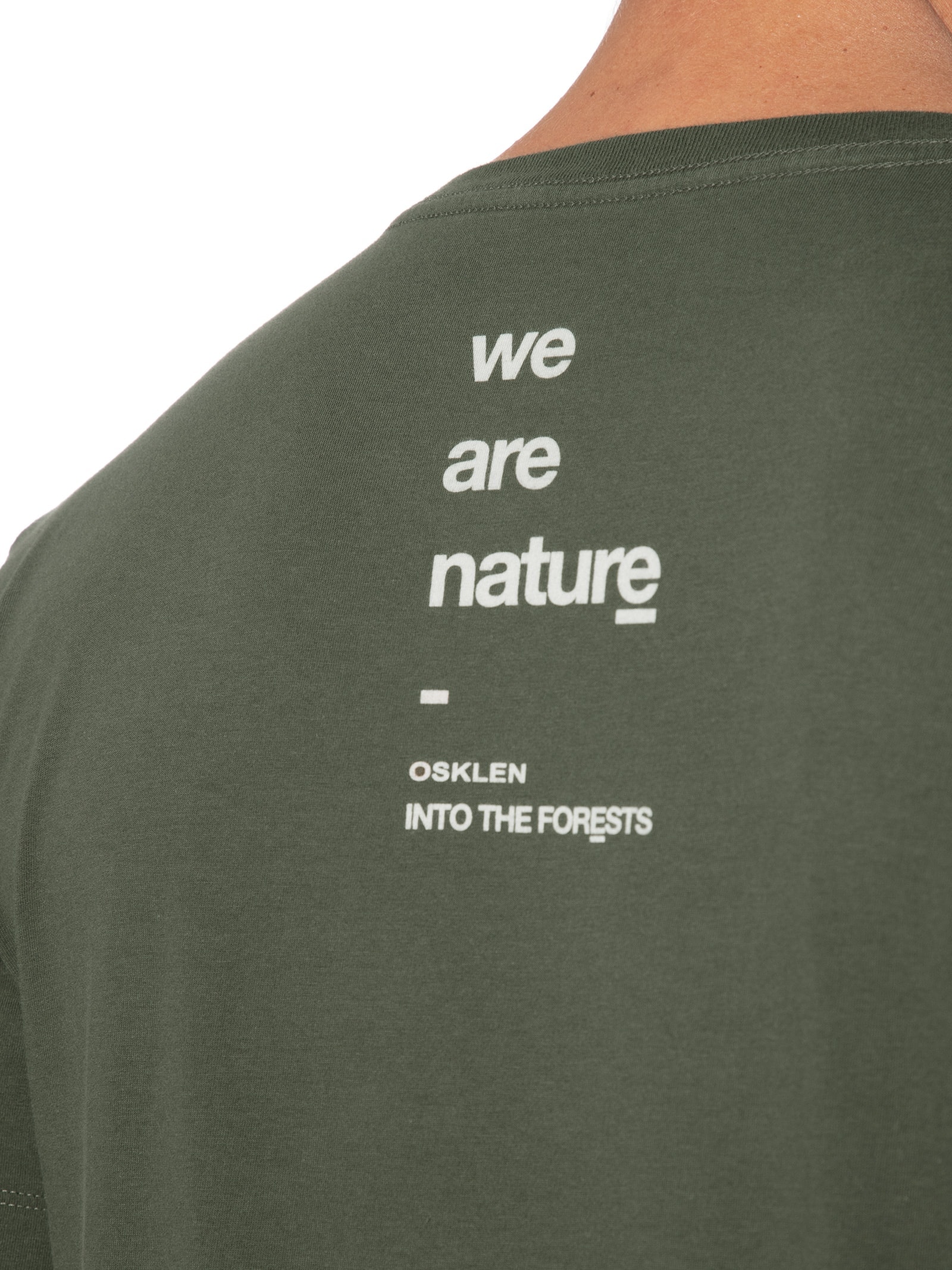 Camiseta Masculina Slim Vintage Regenerate Life Verde Osklen